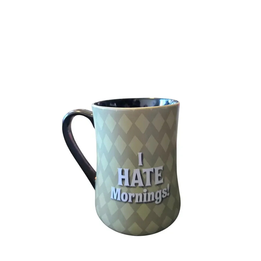 Disney Parks Grumpy I Hate Mornings Coffee Mug Snow White 7 Dwarf Dwarves